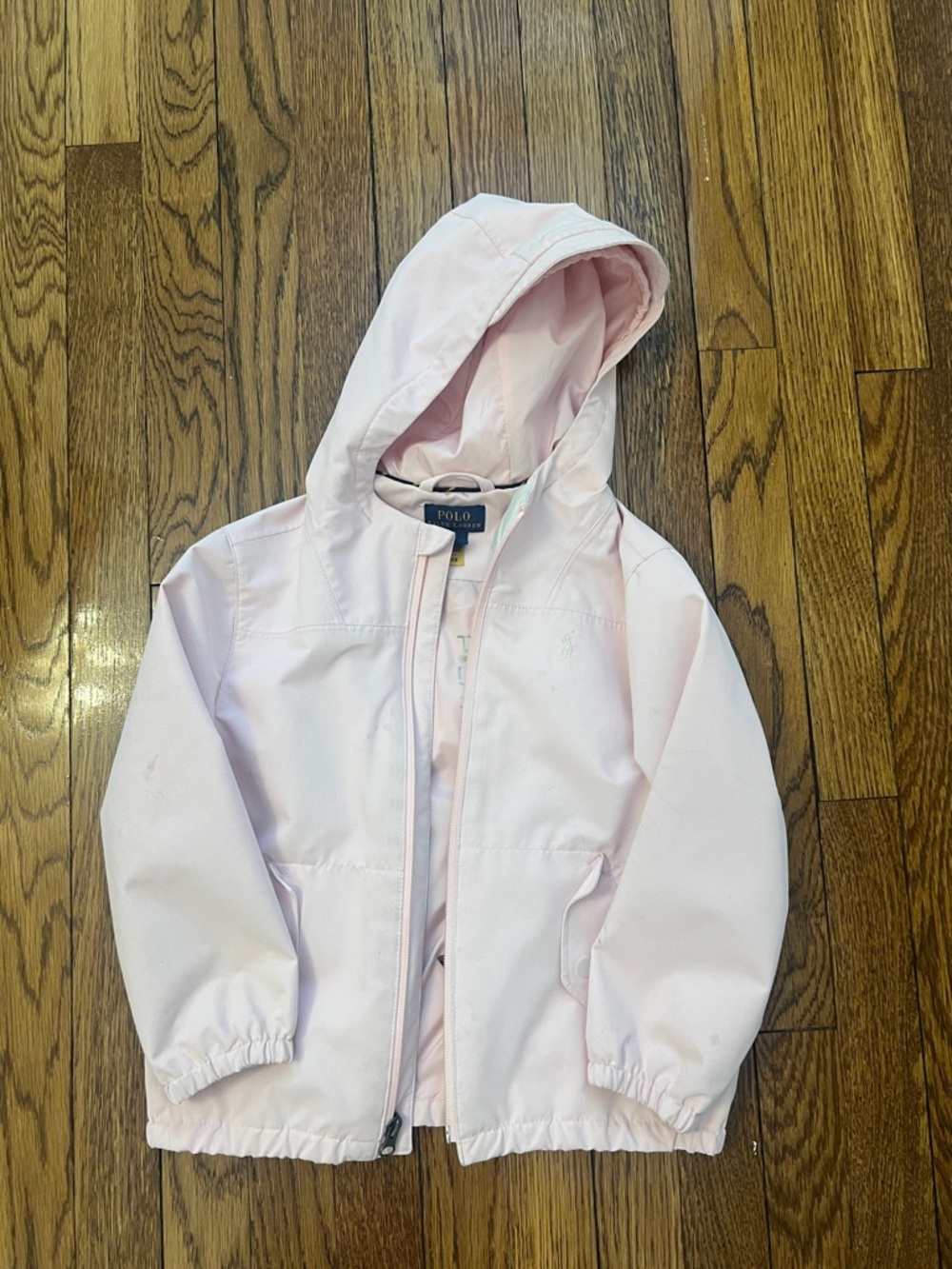 Polo by Ralph Lauren Light Pink Hooded Raincoat